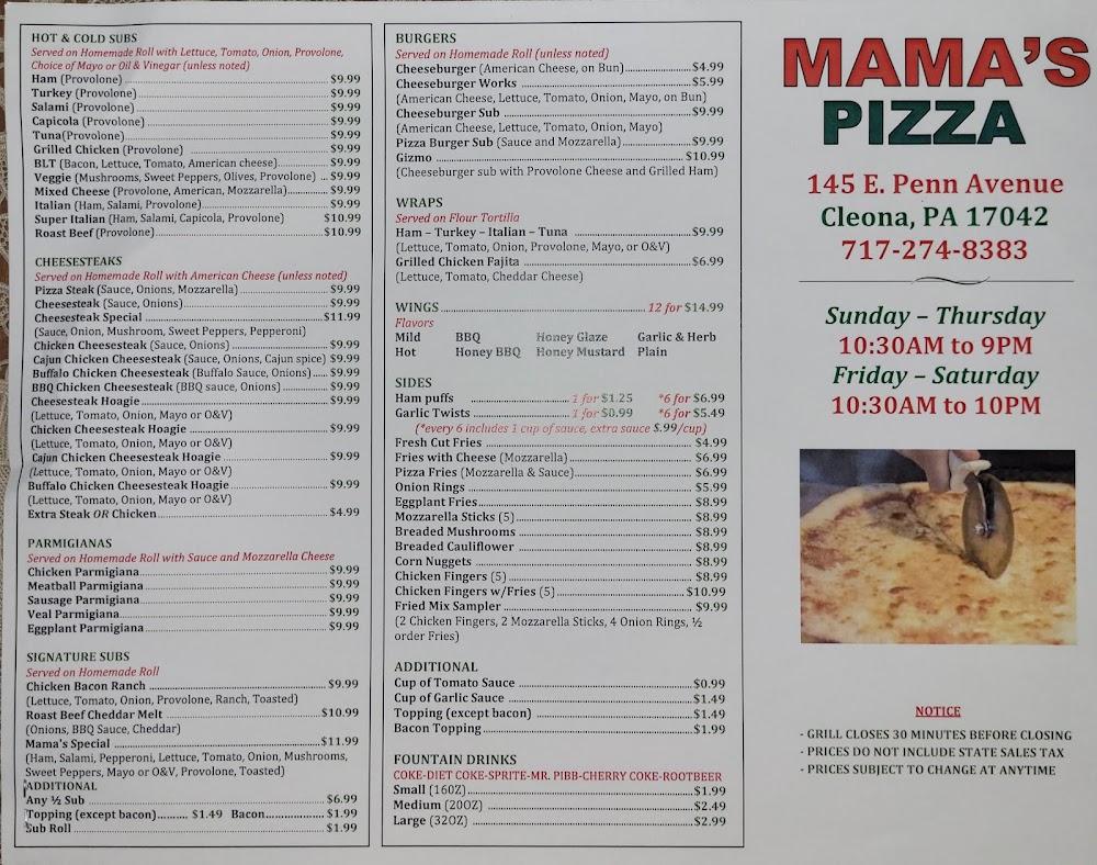 Mama's Pizza Sicilian Pizza